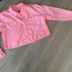 Universal Thread Long-sleeved Cropped Shirt